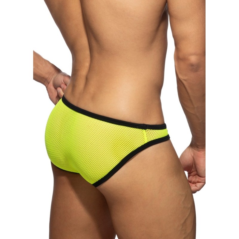 Addicted AD1332 Fever Mesh Bikini Brief Neon Yellow Addicted AD1332 Fever Mesh Bikini Brief Neon Yellow