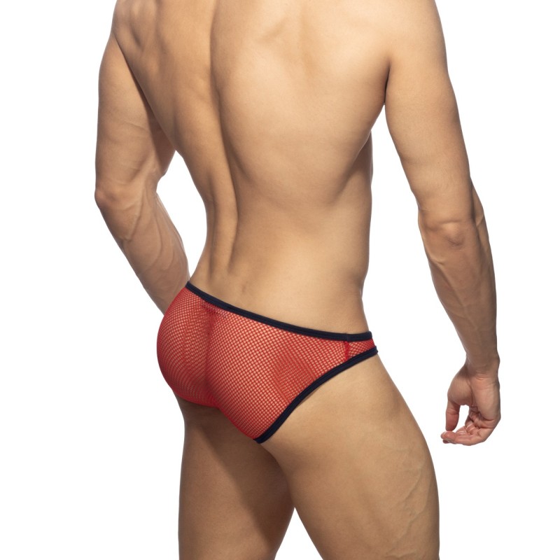 Addicted AD2256 C-Through Mesh Bikini Brief Red