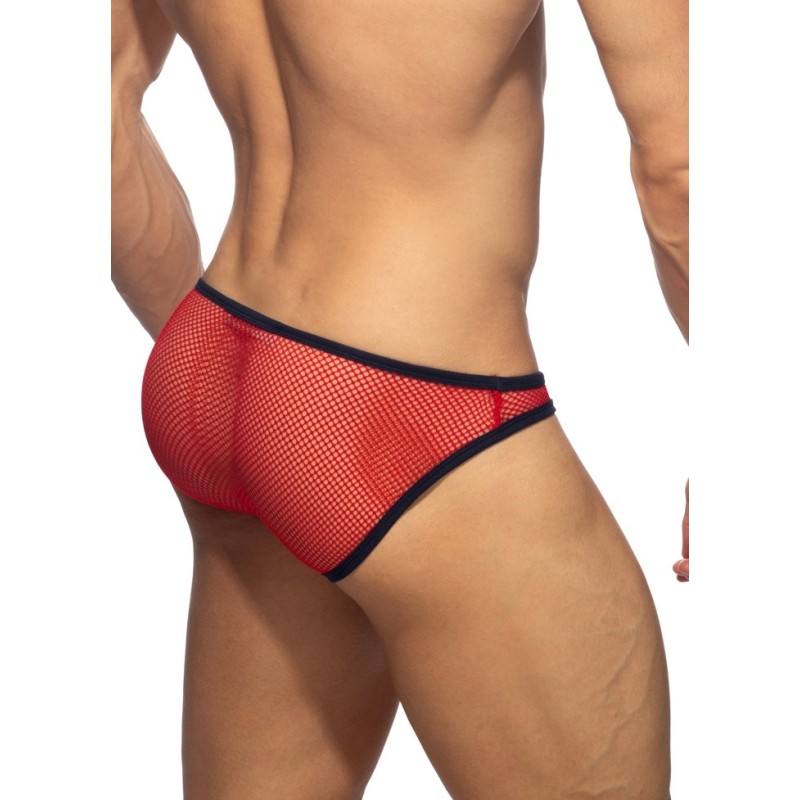 Addicted AD2256 C-Through Mesh Bikini Brief Red