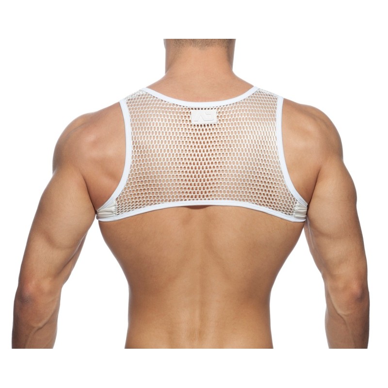 Addicted AD854 AD Party Zip Harness White
