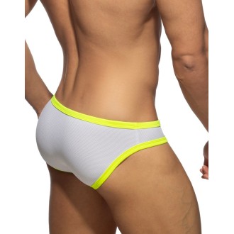 Addicted ADS360 Snow White Neon Bikini Brief Neon Yellow