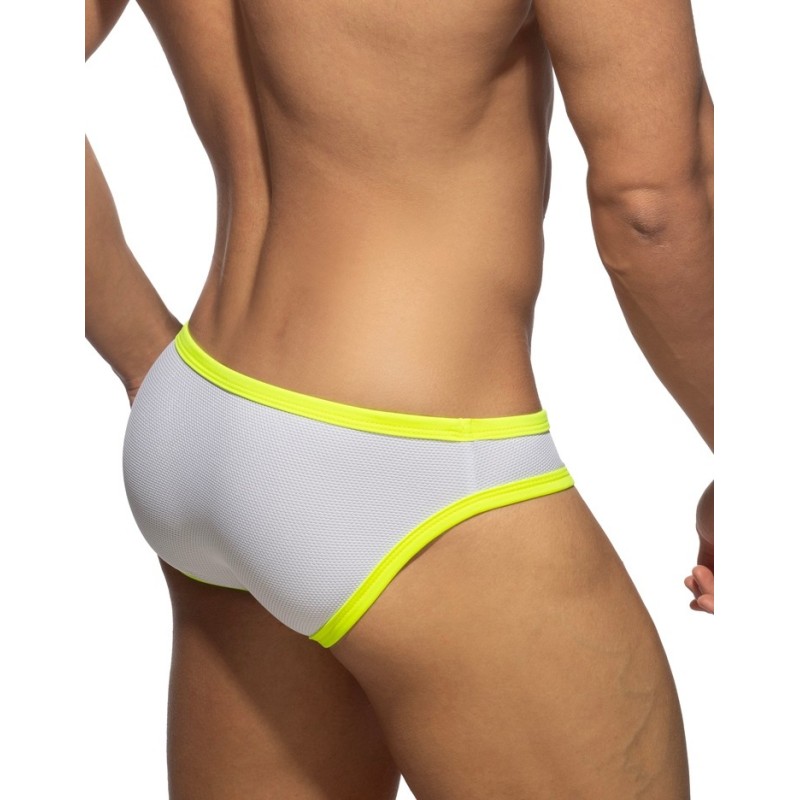 Addicted ADS360 Snow White Neon Bikini Brief Neon Yellow
