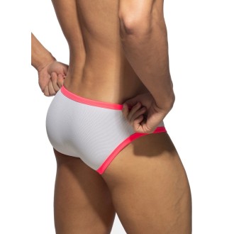 Addicted ADS360 Snow White Neon Bikini Brief Neon Pink