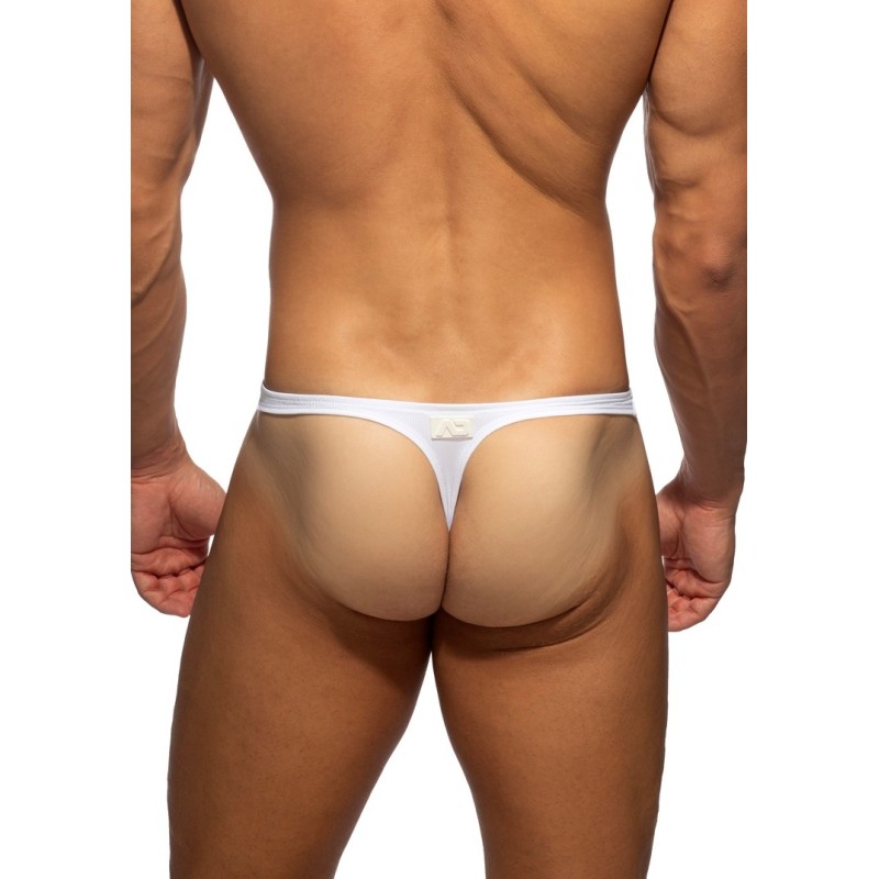 Addicted AD1506 Thin Rib Thong White