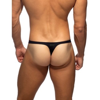Addicted AD1506 Thin Rib Thong Black