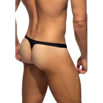 Addicted AD1506 Thin Rib Thong Black