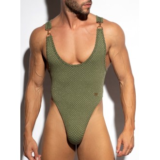ES Collection 2229 Luxury Thong Swimsuit Kaki