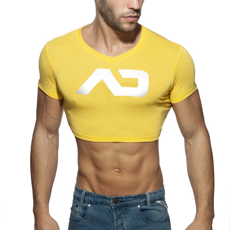 Addicted AD819 AD Crop Top Yellow
