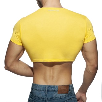 Addicted AD819 AD Crop Top Yellow