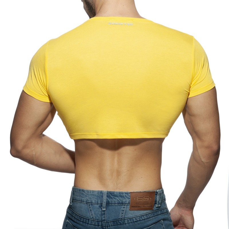 Addicted AD819 AD Crop Top Yellow