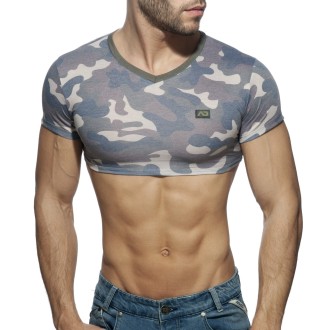 Addicted AD868 Camo Crop Top