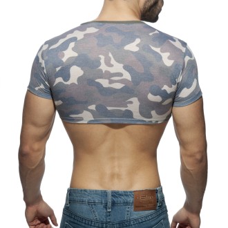 Addicted AD868 Camo Crop Top