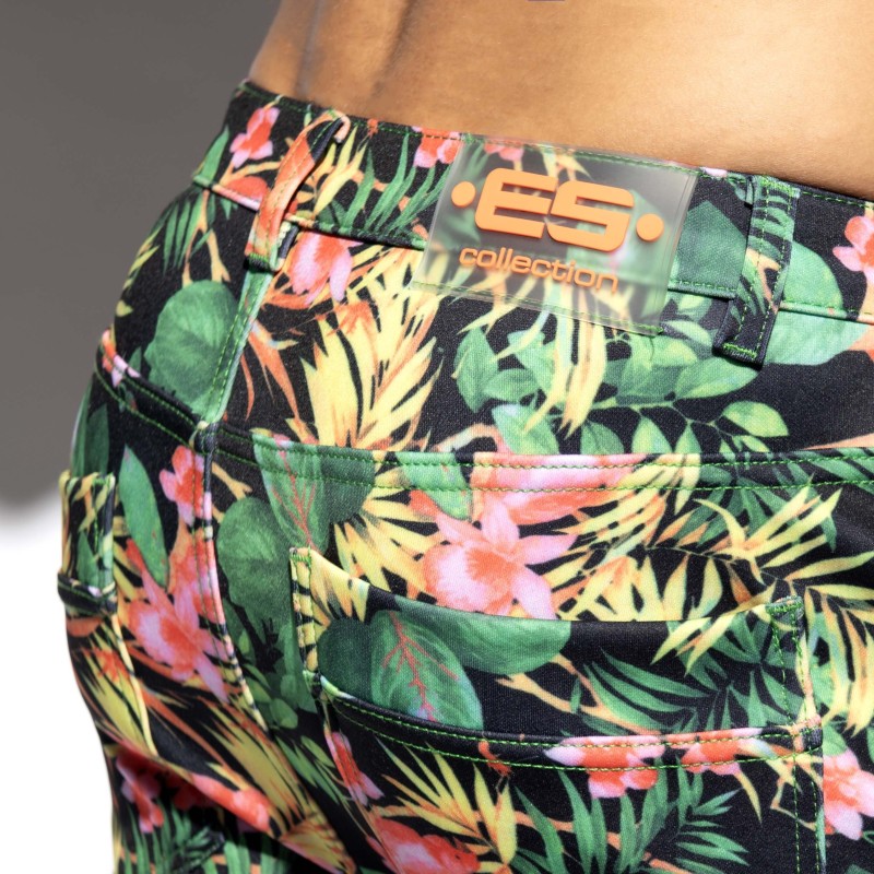 ES Collection SP326 Svelte Hawaiian Shorts Black