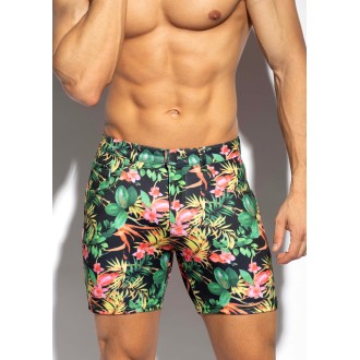 ES Collection SP326 Svelte Hawaiian Shorts Black