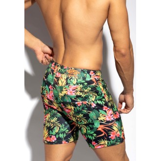 ES Collection SP326 Svelte Hawaiian Shorts Black