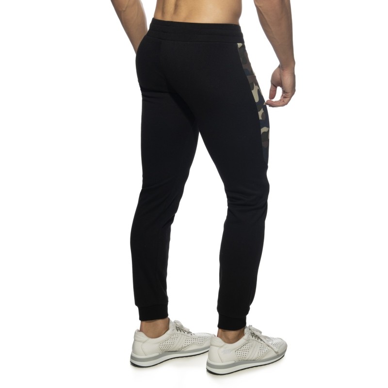 Addicted AD1066 Cotton Sports Long Pants Black