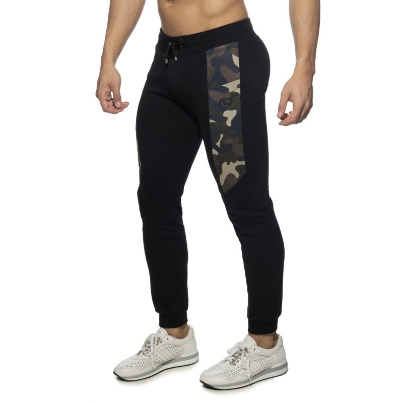 Addicted AD1066 Cotton Sports Long Pants Black