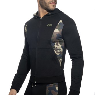 Addicted AD1065 Cotton Sports Jacket Black