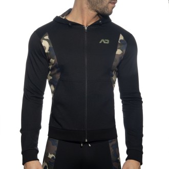 Addicted AD1065 Cotton Sports Jacket Black