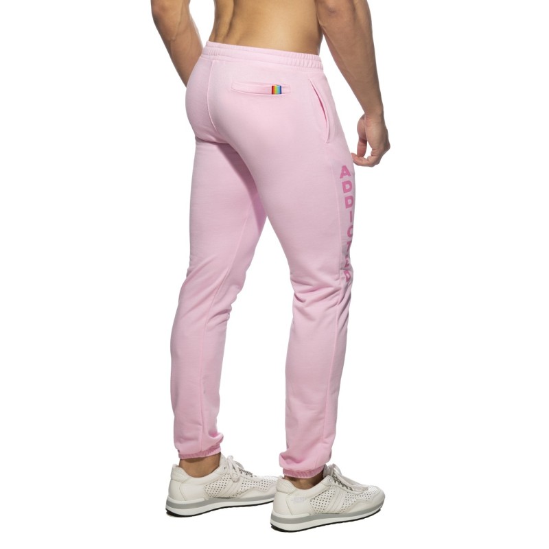 Addicted AD999 Long Jogging Pants Pink