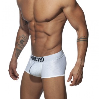 Addicted Push Up Mesh Trunk white | BiBo Fashion