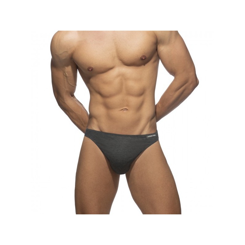 Addicted Cotton Thong charcoal | BiBo Fashion