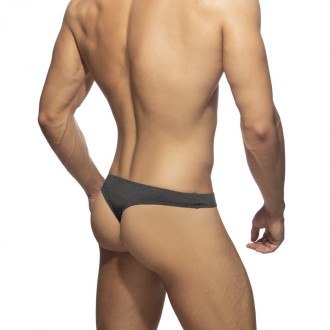 Addicted Cotton Thong charcoal | BiBo Fashion