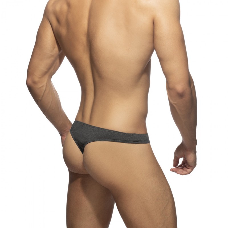 Addicted Cotton Thong charcoal | BiBo Fashion