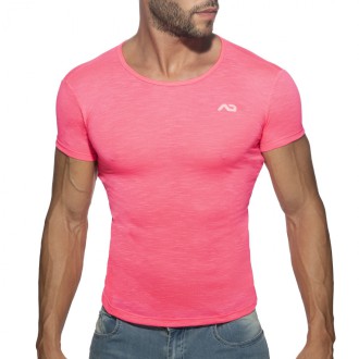 Addicted Thin Flame T-Shirt Neon Pink  | BiBo Fashion