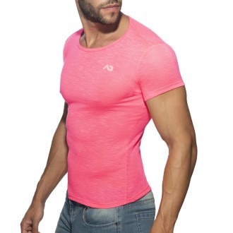 Addicted Thin Flame T-Shirt Neon Pink  | BiBo Fashion